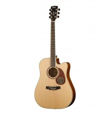 Cort MR730FX NAT электроакустическая гитара с вырезом, корпус дредноут, цвет Natural