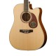 Cort MR730FX NAT электроакустическая гитара с вырезом, корпус дредноут, цвет Natural