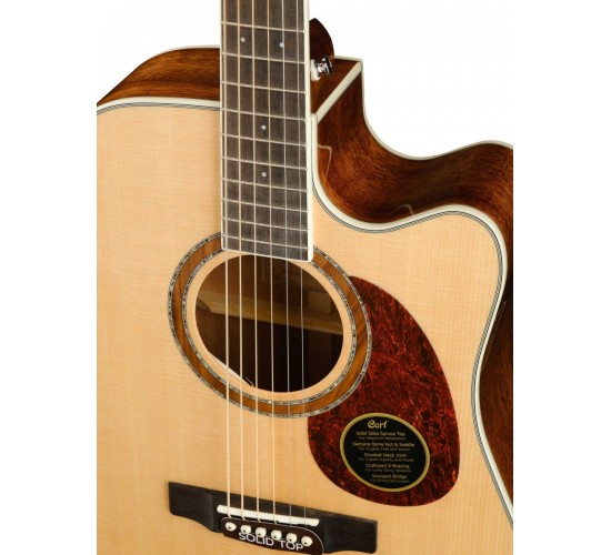 Cort MR730FX NAT электроакустическая гитара с вырезом, корпус дредноут, цвет Natural