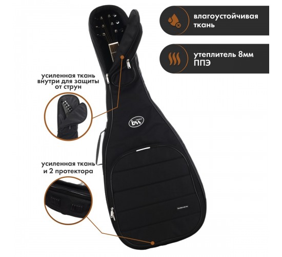 Bag&Music BM1203 Basic Acoustic Чехол для акустической гитары, цвет чёрный