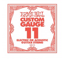 Ernie Ball 1011 струна для электро и акустических гитар. Сталь, калибр .011