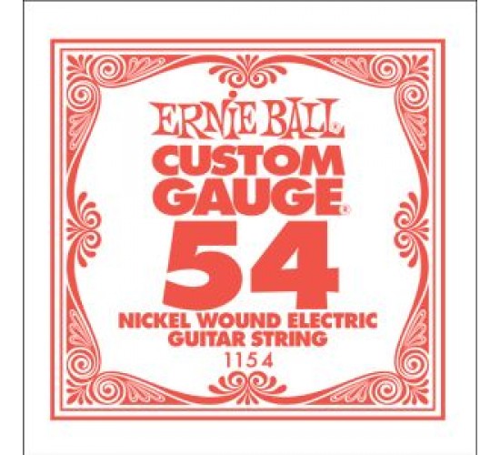 Ernie Ball 1154 струна для электро гитары .054 никель