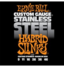 Ernie Ball 2247 струны для эл.гитары Stainless Steel Hybrid Slinky (9-11-16-26-36-46)
