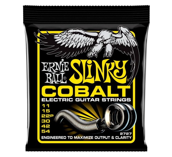 Ernie Ball 2727 струны для эл.гитары Cobalt Electric Beefy Slinky (11-15-22p-30-42-54)
