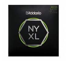 D'Addario NYXL45125 Комплект струн для 5-струнной бас-гитары, Lt Top/Med Btm, 45-125