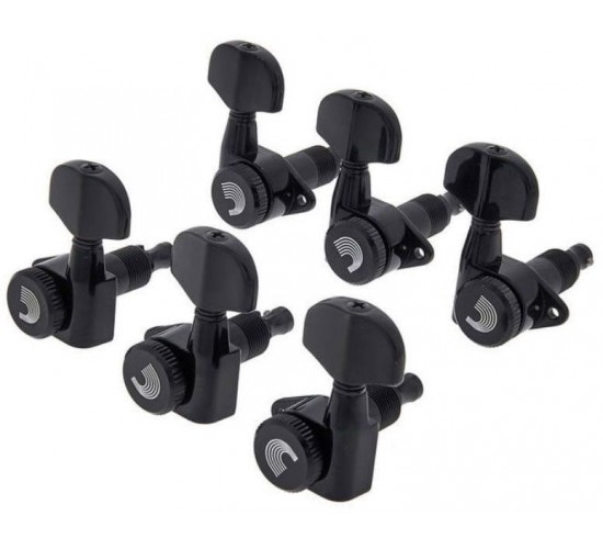 Planet Waves PWAT-332L локовые колки с Auto-Trim, 3+3, цвет чёрный