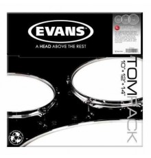 Evans ETP-G2CTD-R Набор пластика для ТОМ барабана Pack-Rock 10«, 12», 16", серия G2 Coated, 2 слоя