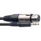 Stagg SAC3MPSXF аудио шнур XLR(F)-JACK mini stereo папа, серия Deluxe, 3 метра, черного цвета