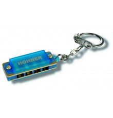 Hohner M91301 Mini Harp Color Губная гармошка мини в цветном пластиковом корпусе с цепочкой и кольцом (брелок)