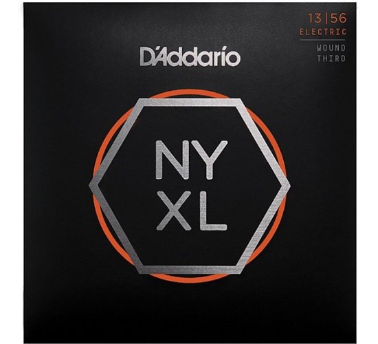 D'Addario NYXL1356W Комплект струн для электрогитары, Medium, опл.3-ей струны, 13-56