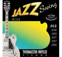 Thomastik JS112 Jazz Swing Комплект струн для акустической гитары, Medium Light, сталь/никель,12-50