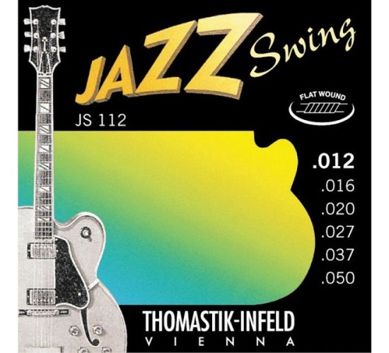 Thomastik JS112 Jazz Swing Комплект струн для акустической гитары, Medium Light, сталь/никель,12-50