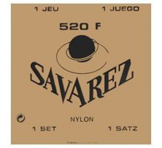 Savarez 520F Traditional White high tension metal wound струны для кл. гитары нейлон