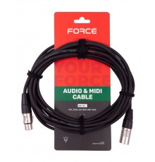 Force FMC-14/6 шнур микрофонный XLR (F) - XLR (M),  длина 6 м