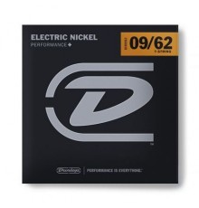 Dunlop DEN0962 комплект струн для 7-струнной электрогитары, никелированные, Light, 9-62