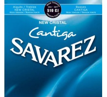Savarez 510CJ New Cristal Cantiga Комплект струн для классической гитары, сильное натяж, посеребр