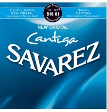 Savarez 510CJ New Cristal Cantiga Комплект струн для классической гитары, сильное натяж, посеребр