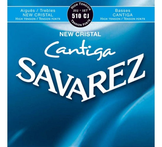 Savarez 510CJ New Cristal Cantiga Комплект струн для классической гитары, сильное натяж, посеребр