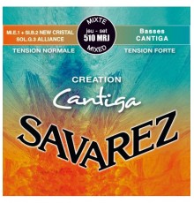 Savarez 510MRJ Creation Cantiga Комплект струн для классической гитары, смешанное натяж, посеребр.