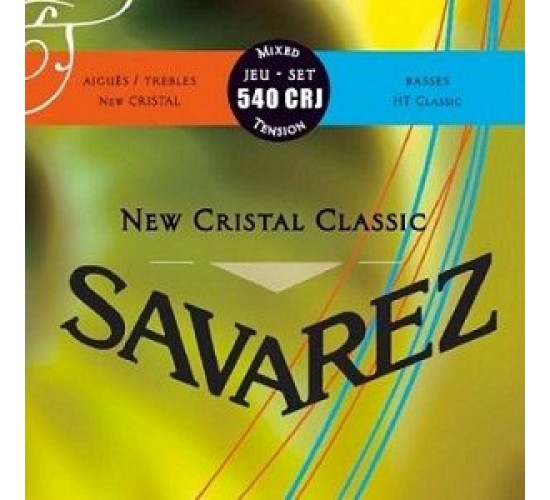 Savarez 540CRJ New Cristal Classic Комплект струн для классической гитары, смешанное нат, посеребр