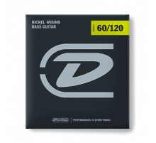 Dunlop DBN60120 Комплект струн для бас-гитары, никелированные, Extra Heavy Drop, 60-120