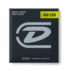 Dunlop DBN60120 Комплект струн для бас-гитары, никелированные, Extra Heavy Drop, 60-120