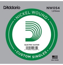 D'Addario NW054 Nickel Wound Отдельная струна для электрогитары, .054