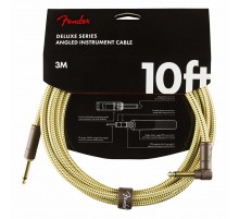 Fender Deluxe 10' ANGL Inst CBL TWD инструментальный кабель, твид, длина 3м, прям/углов.