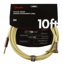 Fender Deluxe 10' ANGL Inst CBL TWD инструментальный кабель, твид, длина 3м, прям/углов.