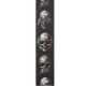 Planet Waves 50AL01 Alchemy Gothic Ремень для гитары, рисунок «Muted Skulls»