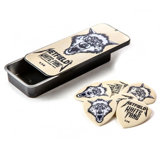 Dunlop PH122T1.14 White Fang Медиаторы в коробочке, 6шт, толщина 1,14мм