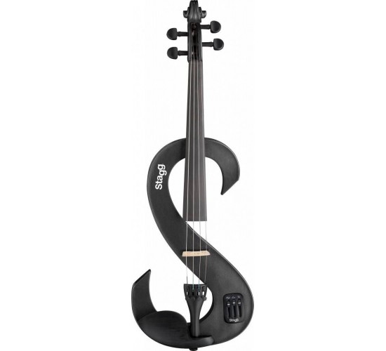 Stagg EVN 4/4 MBK электроскрипка 4/4, цвет черный металлик
