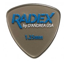 D'Andrea RDX346 1.25  медиатор в форме скругленного треугольника, серия Radex, 1,25мм, очень жесткий