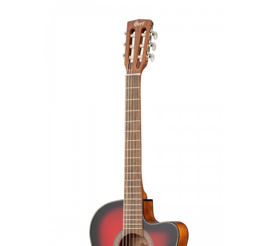 Cort JADE E Nylon BRB классическая гитара со звукоснимателем, цвет Burgundy Red Burst