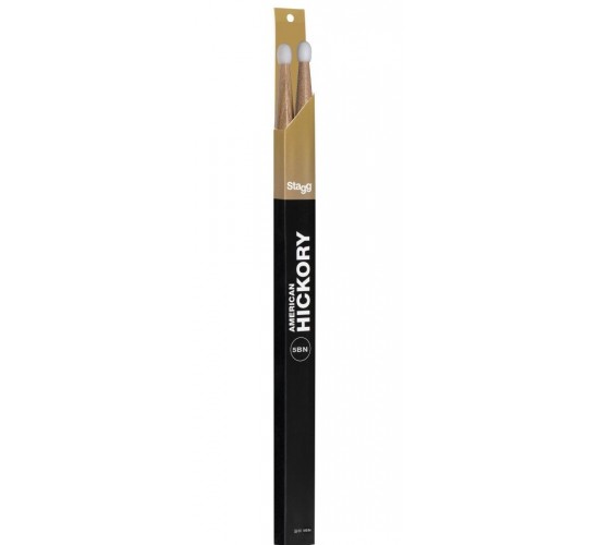 Stagg SHV5BN Барабанные палочки, Hickory, подобраны в пары по весу, цвету и звучанию