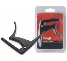 Stagg SCPUK BK каподастр для укулеле, черный