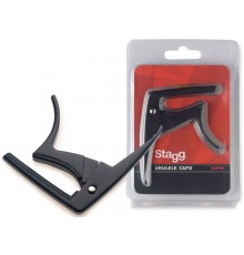 Stagg SCPUK BK каподастр для укулеле, черный