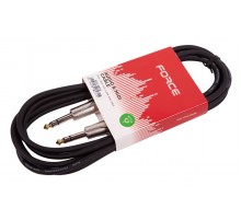 Force FLC-101/3 аудио шнур JACK 1/4« стерео (M)-JACK 1/4» стерео (M), 3 метра