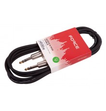 Force FLC-101/3 аудио шнур JACK 1/4« стерео (M)-JACK 1/4» стерео (M), 3 метра