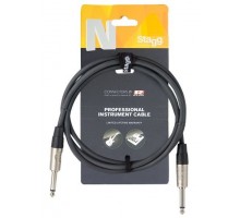 Stagg NGC3R профессиональный гитарный шнур jack-jack с разъемами типа REAN длина 3 метра, черный