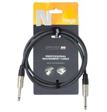 Stagg NGC3R профессиональный гитарный шнур jack-jack с разъемами типа REAN длина 3 метра, черный