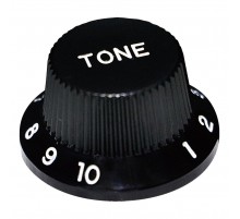 Hosco KB-240TI Ручка потенциометра, Tone, черная, дюймы