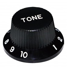 Hosco KB-240TI Ручка потенциометра, Tone, черная, дюймы