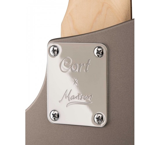 Cort MBM-1 SS Manson Series Электрогитара, серебристая