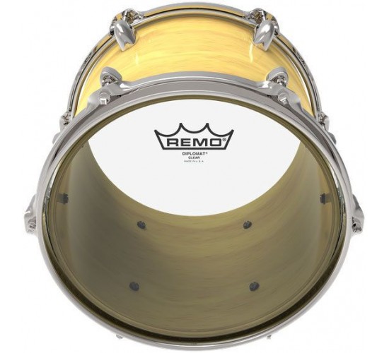 Remo Diplomat clear 14", верхний/нижний пластик для тома, прозрачный