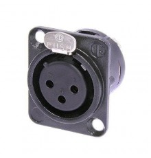 Neutrik NC3FD-L-B-1 панельный разъем XLR3F гнездо, тип D