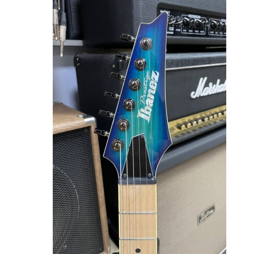 Ibanez RG652AHMFX-NGB Prestige электрогитара, цвет сине-зеленый бёрст, жесткий кейс USED