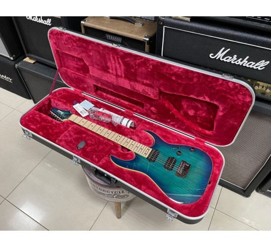 Ibanez RG652AHMFX-NGB Prestige электрогитара, цвет сине-зеленый бёрст, жесткий кейс USED