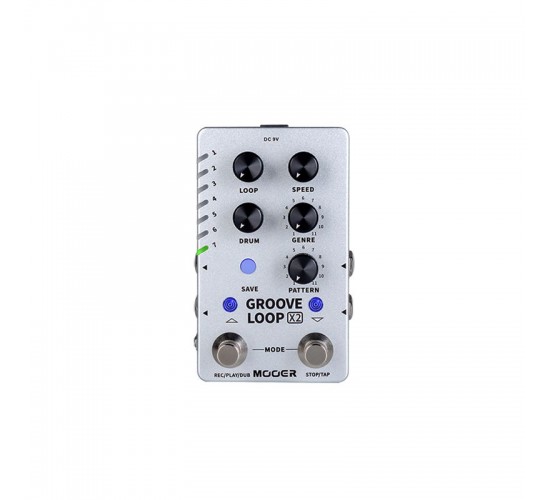 Mooer Groove Loop X2 педаль лупер со встроенной драм-машиной
