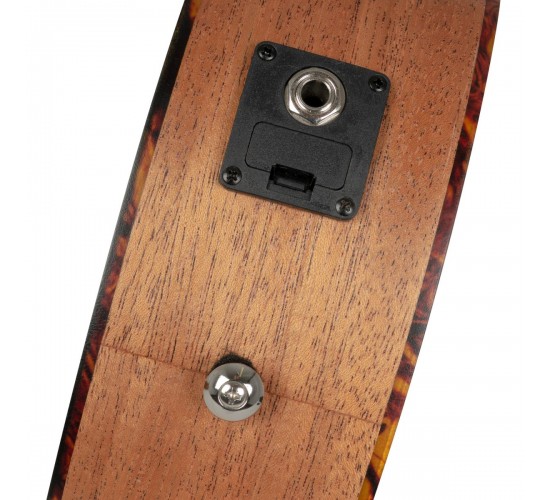 Cascha HH-2035E Mahogany Series Укулеле концертный со звукоснимателем, с чехлом, цвет натуральный